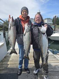 Very happy with their catch!