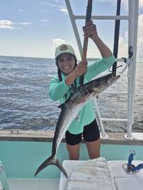 Girls were catching them fish