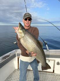 Trophy brown trout in the area.