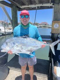 Giant pompano are biting