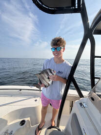 Spade fish on a nearshore charter 