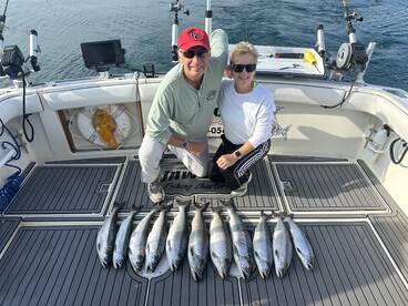 Coho and a bonus brown trout this mornin