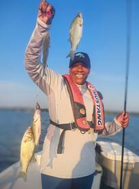 Catching perch 4-5X
