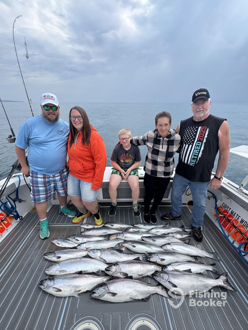 Bill and family with a GREAT morning catch!