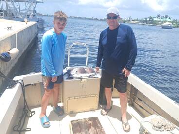Father and son fishing trip 