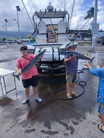 Great half day charter with double Ono.