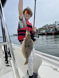 Hard work pays off !! Kids catch fish!