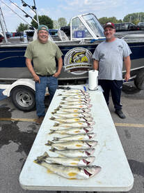 Saginaw Bay walleye trolling