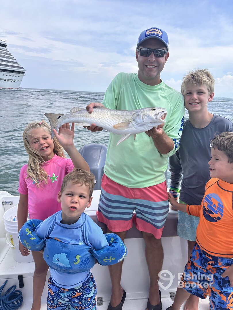 Red drum for this Family Fun Trip