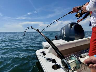 The Massachusetts crew caught a 9' Shark