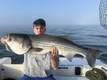 Epic striped bass bite
