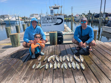 Speckled trout were chewing.