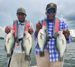 Slab Crappies, Perch and Bass in July - 