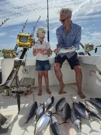 Farther and daughter fishing on the Mara