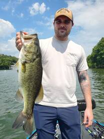 Lake Austin Bass Action with Steady Gras