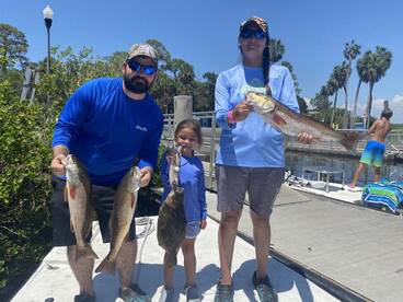 Redfish are schooled up 