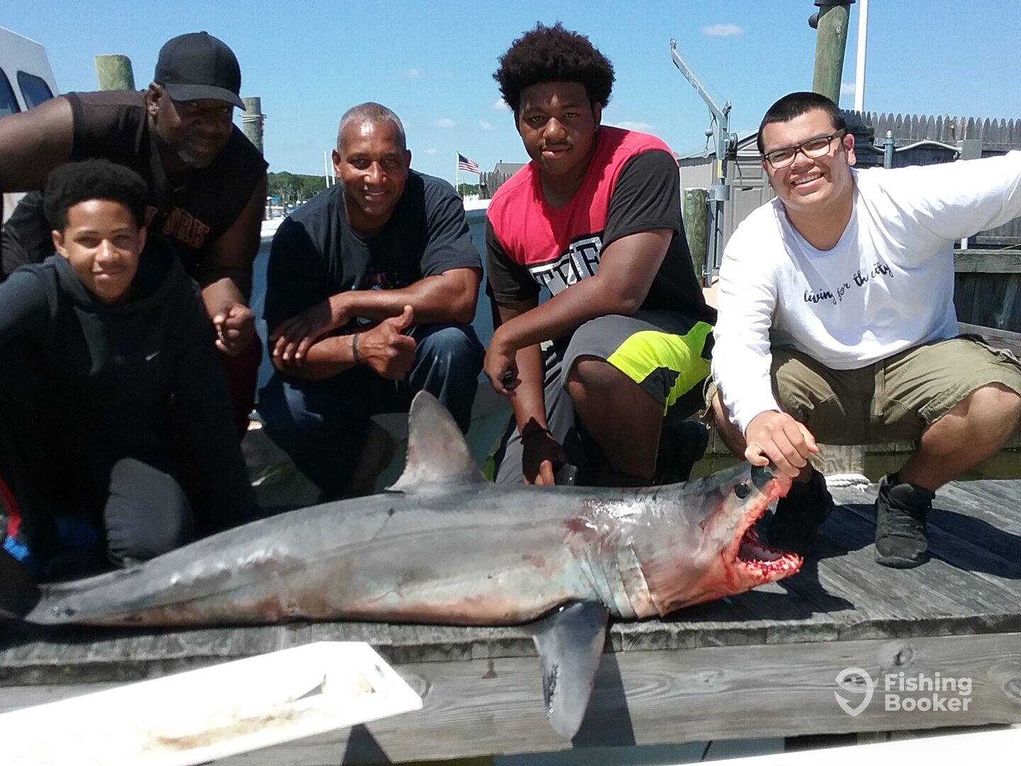 DAVE LEWIS CHARTER WITH A NICE 150 LB MAKO