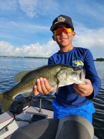 He wanted a big bass for his birthday 