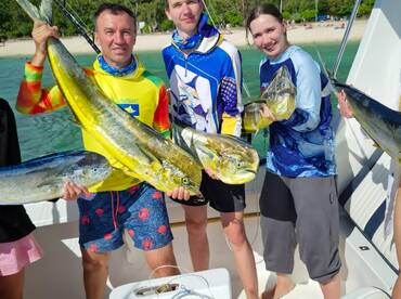 Good size doradoes caught on the Maranat