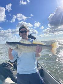 Zander fishing on fire