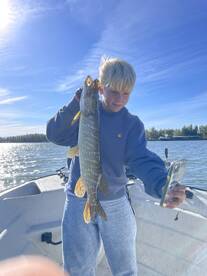 Fishing with kids for pike