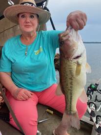 Took my own mother bass fishing!
