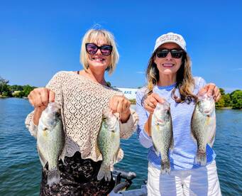 girls with 4 Nice slab crappie