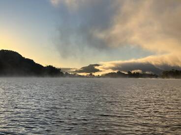 Beautiful sunrise that morning.