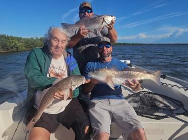 Between todays charters we landed over 30 redfish!