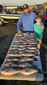 Giant crappie come out to play! 