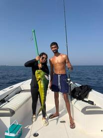The mahi mahi are getting really big