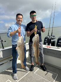 Bull reds are biting great 