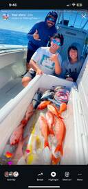 Vermillion snappers ,amberjack and tunas