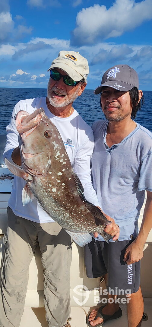 Tommy’s catch of the day, 30” grouper