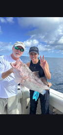 Liz with another nice grouper