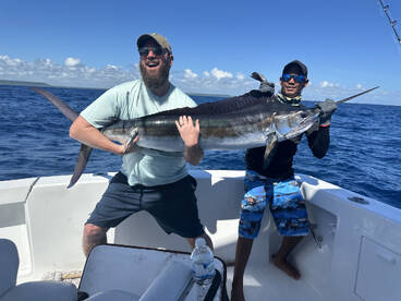1-1 on white marlin and 10 mahi