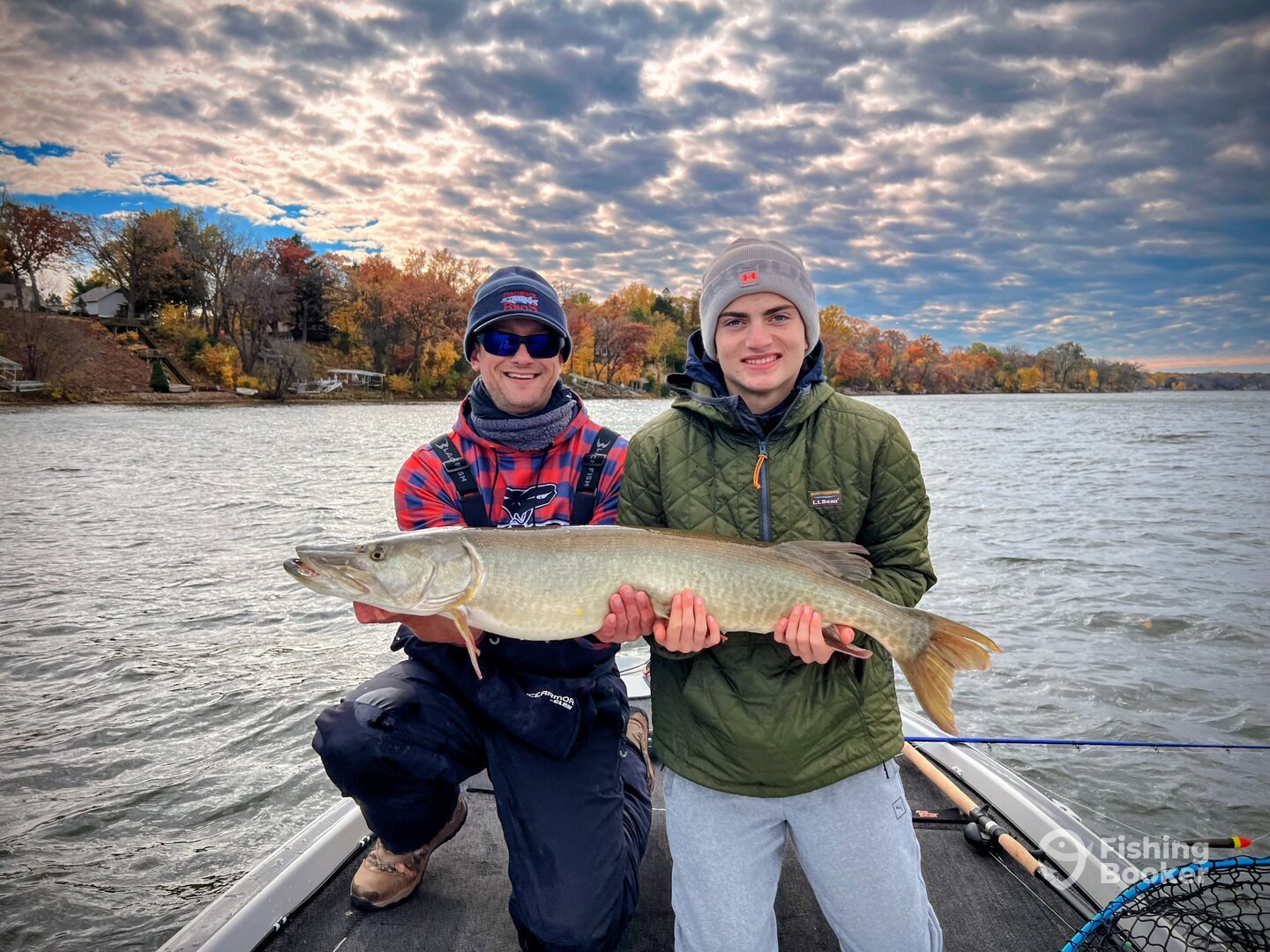 Cold day of musky fishing in minneapolis