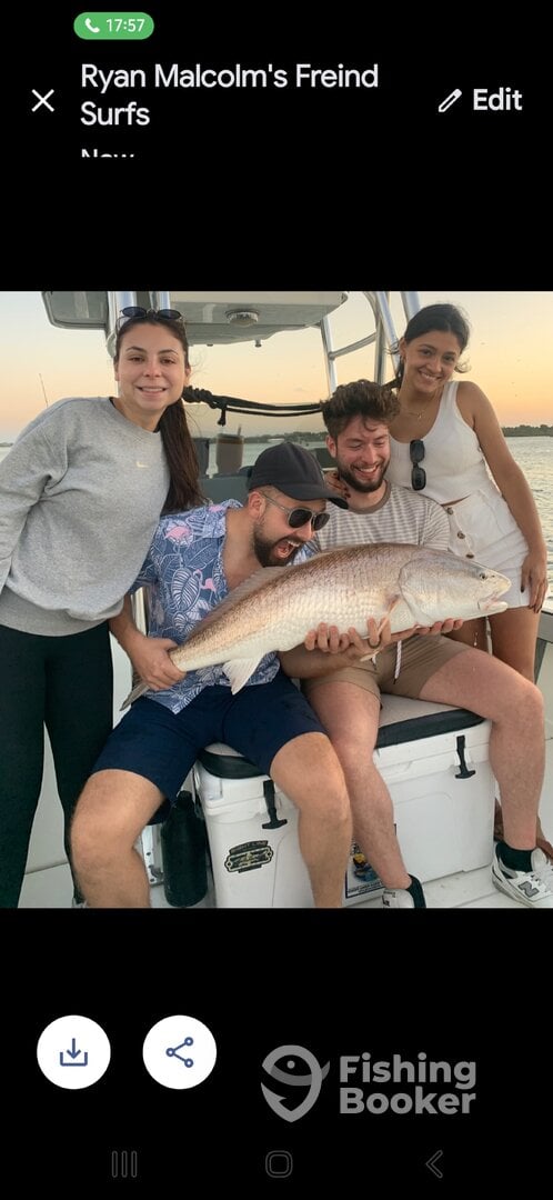 Some clients on a inshore trip targeting big bull 