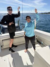 Bottom fishing for soma yellow tails 