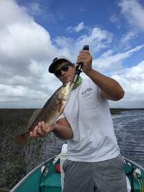 Catching Redfish with AJ from Seattle!  