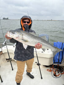 Big Sturgeon and Big Stripers today!