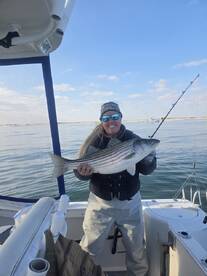 Stripers are still around Long Beach Isl
