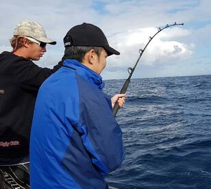 Yellowfin on the run...