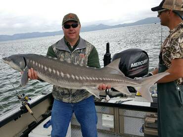 Sturgeon fishing trip near Oregon Coast