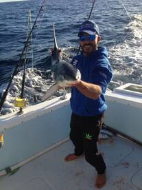 Mako shark and tunas