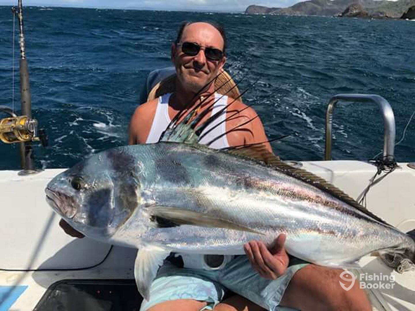 Tim with his prize catch.