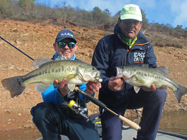 Black Bass fishing in winter time