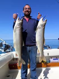 Two nice Ludington Lake Trout