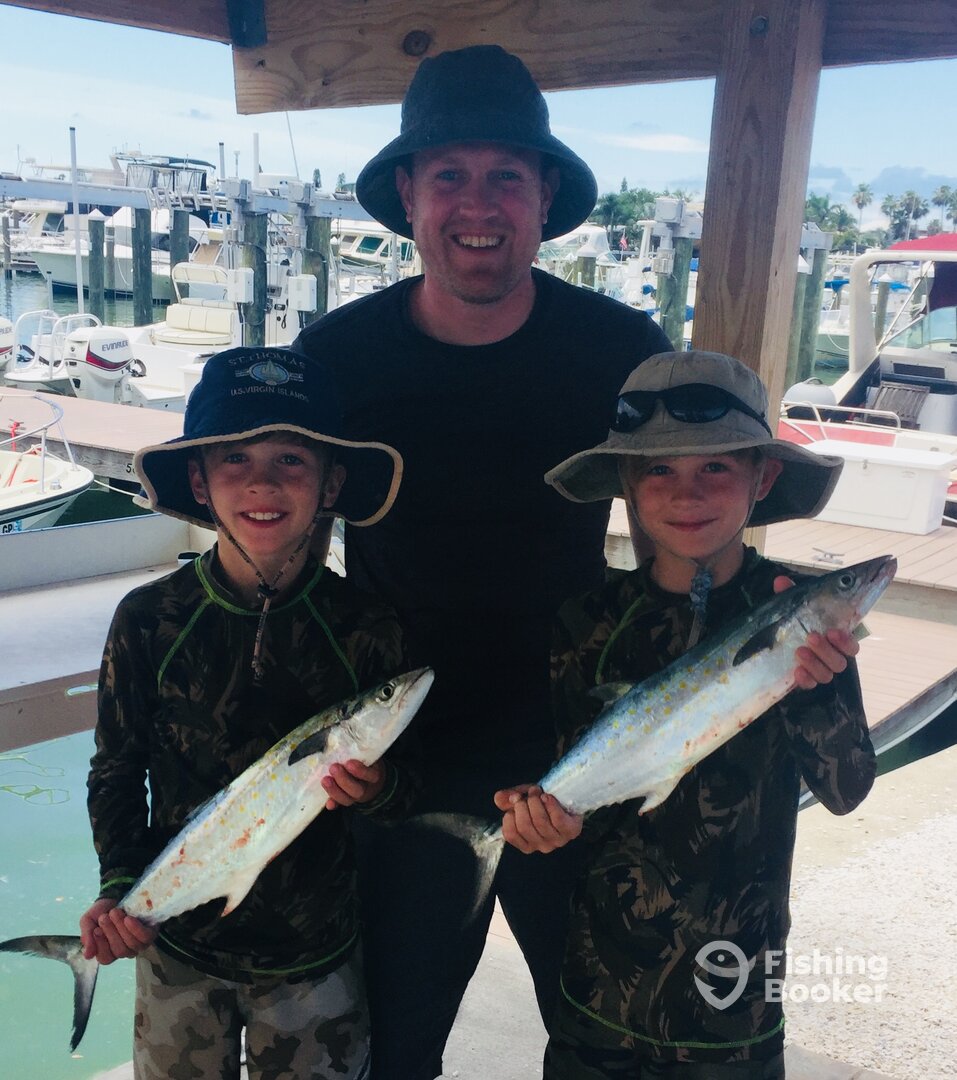 Dan with Isaiah and Atticus and two fine Spanish