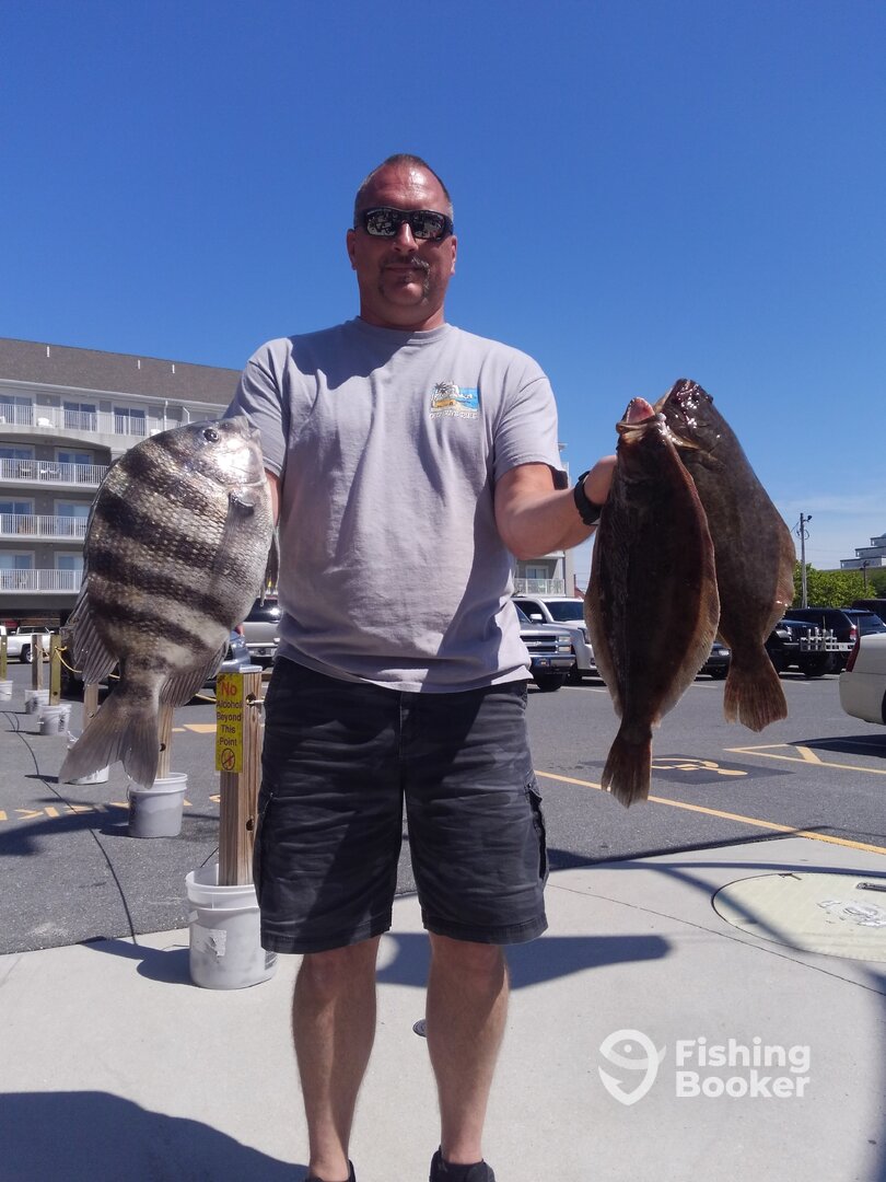Sheepshead and flounder